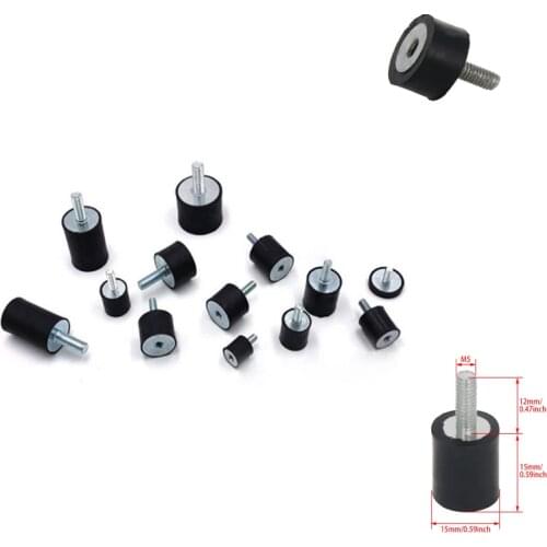 Mromax M5 M6 M8 M10 Black Metal Anti Vibration Rubber Mount Car Bobbin Isolator Damper (VD)