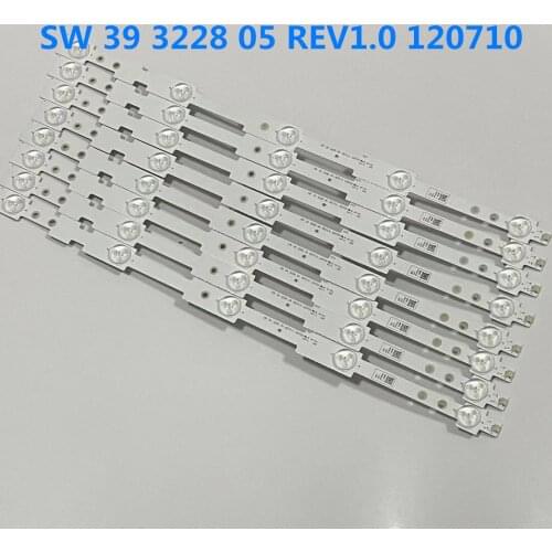 9PCS/lot NEW Original LED Backlight strip 39"Chuangwei 39E320 LED strip SW 39 3228 05 REV1.1 120710 5 LEDS3V 420mm