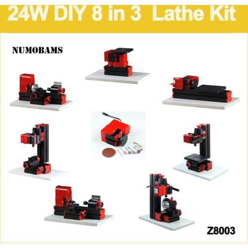 NUMOBAMS Z8003 24W,20000rpm 8 in 3 Mini Lathe Kik