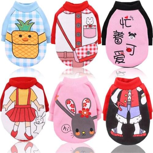 Prints Pet Clothes Spring Autumn Pets Dogs Clothing For Dogs Costume Classic Puppy Dog Coat Pet Overalls Cat Chihuahua Clothes