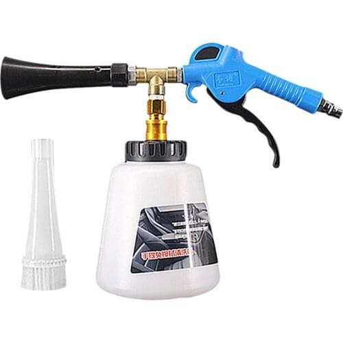 Car Air Tornado Cleaning Washer Foam Gun With Brush High Pressure For Blowing Dust Auto Interior Exterior Deep Cleaning Tools