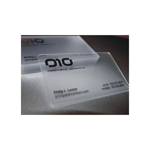 PVC business card transparent card High quality best price