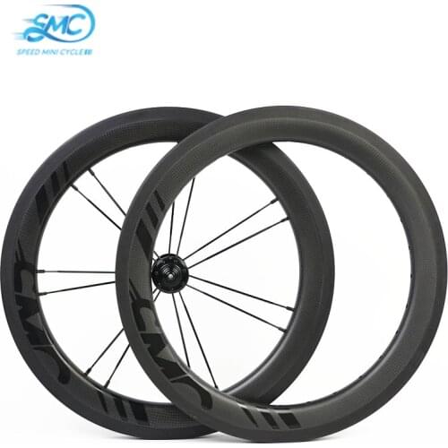 SMC 16" Carbon Wheel 74mm Hubsmith Hub 6 Speed Brompton EZO/TPI Ceramic Brompton Bicycle Wheel Electric Bikes Speed Mini Cycle