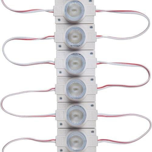 20PCS/lot UL Listed 2.0 W LED Modules with Lens for Light Box Cool White 6500K CRI 80 DC12V 160-200LM Waterproof IP65 with