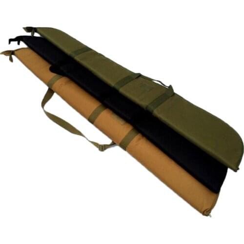 Outdoor Hunting Rifle Gun Bag 130cm Padded Adjustable Sling Bag Handle Magazine Holder Pouch Single Long Gun Case Shotgun Gear