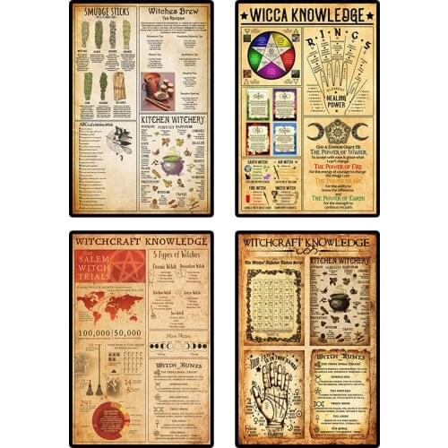 Vintage Kitchen Witchcraft Fun Posters and Prints Art Canvas Painting Wall Art Pictures Living Room Decor Home Decoration Mural