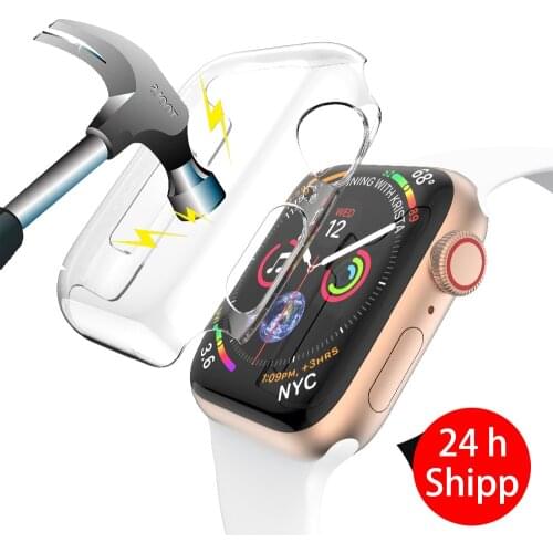 Screen Protector Case for Apple watch 5 4 3 44mm 40mm 42mm 38mm Cover bumper Smsrtwatch Accessories iwatch series 5 4 3 38 40 44