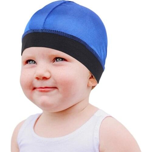 Unisex Summer Satin Breathable Turban Hat for Child Hip Hop Durags 1pcs