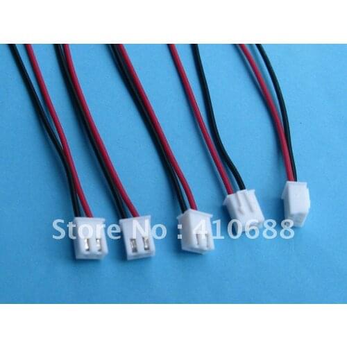 20 Pcs Pitch 2.54mm 2 Pin Female Polarized Connector with 26AWG 8inch 200mm Leads