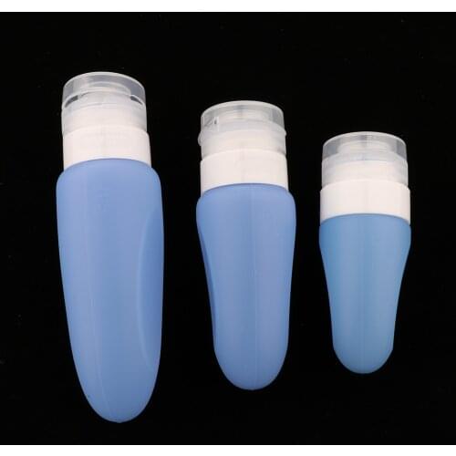 3 Pcs Portable Silicone Travel Bottles Leak proof Shampoo Travel Container