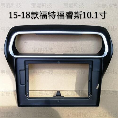 For Ford Escort 2015 2016 2017 2018 Car Fascias Navigation Fascia Dash Frame Kit For 10" ~ 10.2" Android Multimedia Player