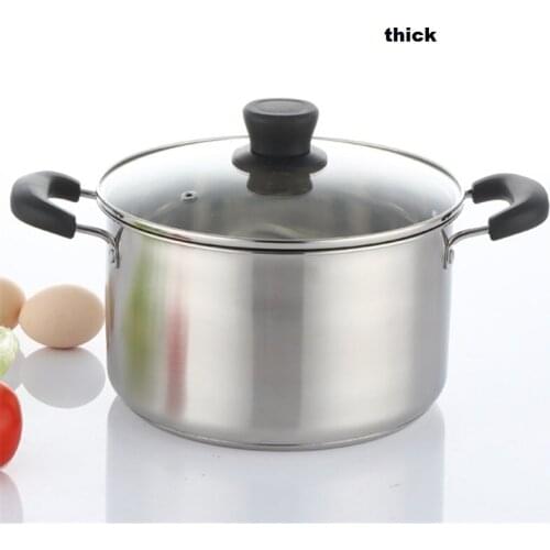 Free shipping casserole Stainless steel pot soup pot sauceboxes thicken podjarka binaural non-stick milk pan general cookware