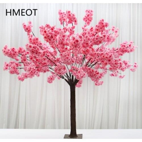 Large Artificial Flower Cherry Peach Blossom Wishing Tree Party Wedding Decor Indoor Hotel Shopping Mall Landscaping Plants Tree