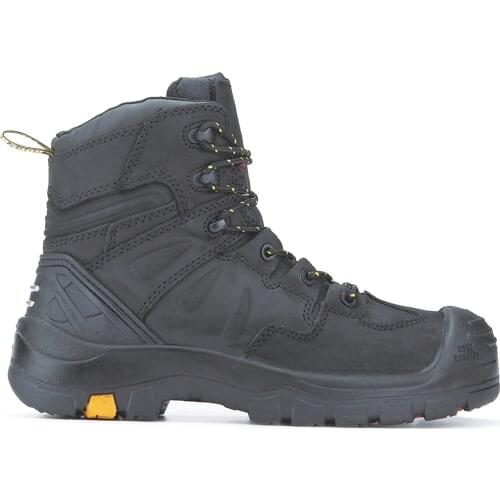 ROCKROOSTER AK609 6" Black Composite Toe Cap Boots Men Construction Security Ankle Work Shoes