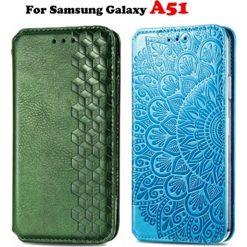 Case For Samsung A51 Luxury PU Leather Wallet Butterfly Flip Phone Cover For Samsung Galaxy A51 Mobile Phone Protective Bag