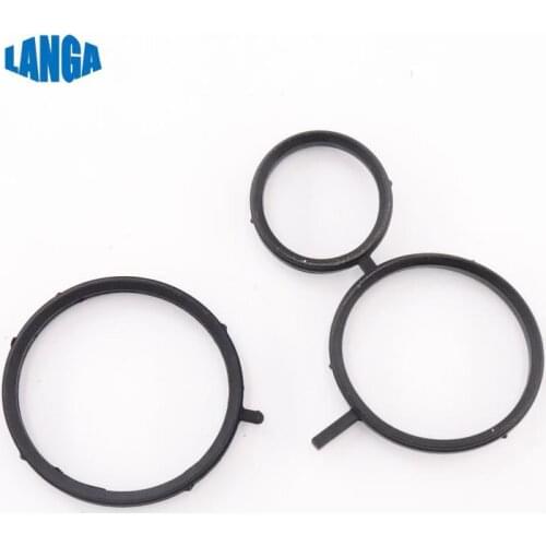 For BMW N42 N43 N45 N46 E81 E87 E84 E60 E91 Coolant Pipe Gasket Profile Gasket Seals OE: 11537505657 11537505806