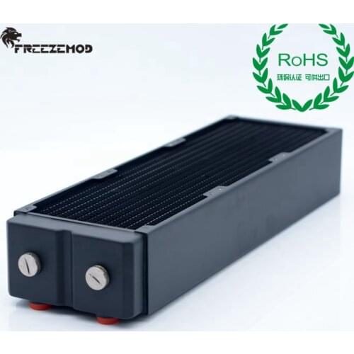 FREEZEMOD 360mm Copper Radiator Thickness 65mm 3 Layers Thick Water Cooler Heat Sink Water Cooling ROHS Certification