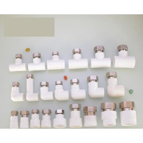 Ppr Flexible Joint 20/25/32 Solar Water adapter connector 1/2 3/4 1 inch Copper Flexible Direct Elbow T Type Pipe Fittings