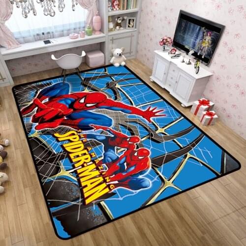 Disney Spiderman Rug Cartoon Winnie Pooh Children Boys Room Carpet Nordic Bedroom Living Room Blanket Kids Baby Game Mat