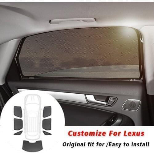 Custom fit Magnetic Car Sun Shade Car Curtain Car Side Windows Sun Visor Shield Sunshade For Lexus RX200 RX200H RX200T RX450H