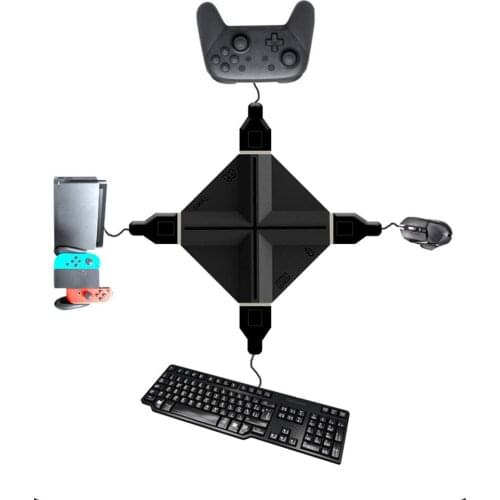 Multi-ports Game Machine Mouse Keyboard Converter for Switch Lite for PS4 / 4pro for Xbox one for Xbox360 Slim for PS3 / Slim