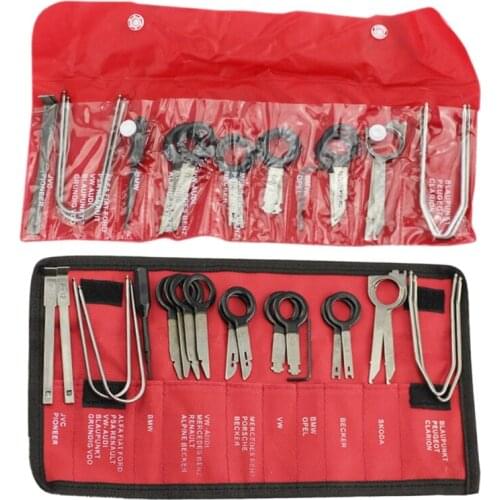 20 Pcs Car Speaker Disassembly Tool Set Auto Stereo Removal Radio Keys Remove Tools Repair Modification Practical G8TB