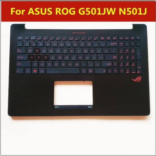 New original For ASUS ROG G501JW N501J N501JW UX501JW laptop keyboard with C shell dark red