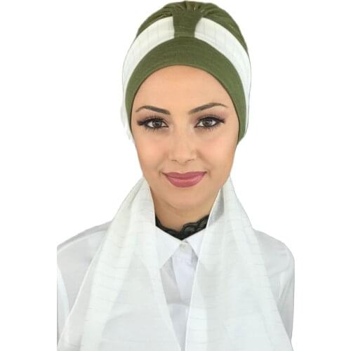 New Fashion 2021 Hijab Turban Lady Hat Seasonal Scarf Hijab Foulard Single Size Green Almond Green Hijab Scarf Bone
