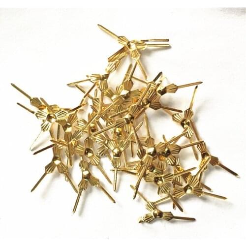 Wholesale 500pcs/10000pcs 33mm Golden/Chromium Metal 3 Legs Butterfly Buckles Bowtie Connectors For Crystal Octagon Beads Pins