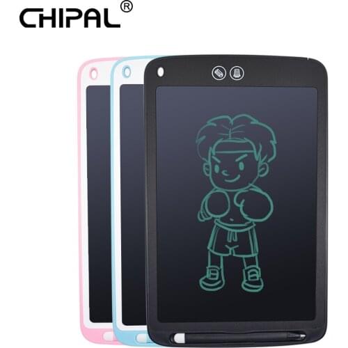 CHIPAL LCD Writing Tablet 10 inch Partial Erase Digital Drawing Tablet Electronic Handwriting Pad Message Graphics Board Kids