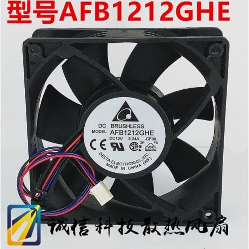 Miner Fan for Delta Electronics AFB1212GHE 120mm DC 12V 3.24A 3-Pin High Speed Cooling Fans,5200RPM 220CFM