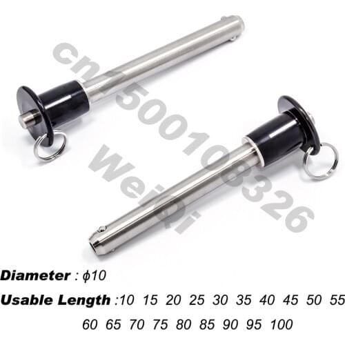 Ball lock pin ,B handle quick release pin,button type,dia 10 length 10 15 20 25 30 35 40 45 50 55 60 65 70 80 90 100 in stock