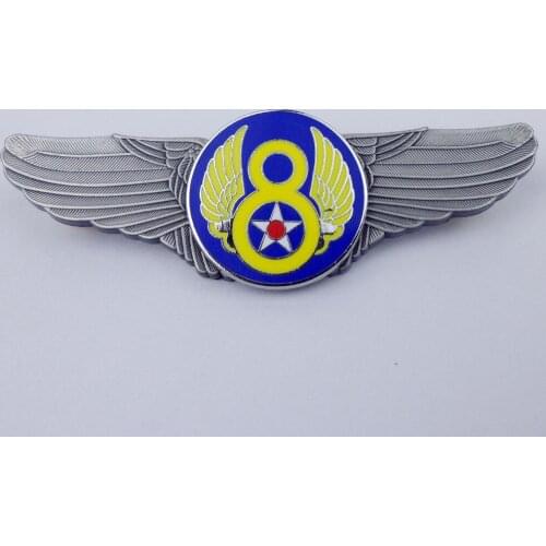 US Air Force Pin US Eighth Air Force Wings Badge Pin Insignia USAAF PIN