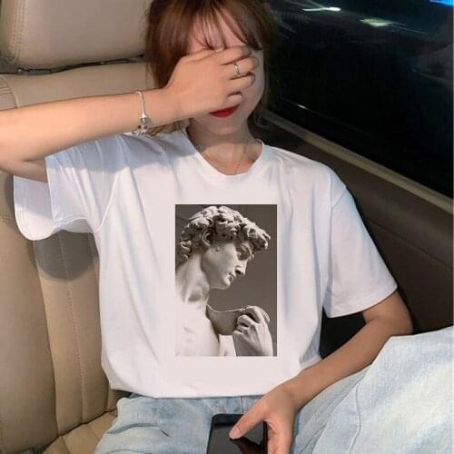 Sculptural Arts t shirt Printed cartoon cute top fun ulzzang kawaii harajuku female korean tshirt hot selling clothing