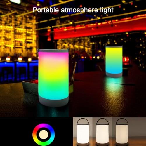 Led Bedside Atmosphere Light Portable Night Light Creative Camping Light USB Charging Light Besroom Decor for Good Sleeping