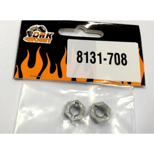 DHK RC CAR PARTS 8131-708 Hex adaptor (2 pcs)/12mm nut