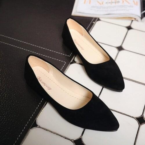 2021 Summer Autumn New Flats Shoes for Women Flat Heel Casual Shoes Women Pure Color Casual Woman Shoe A204