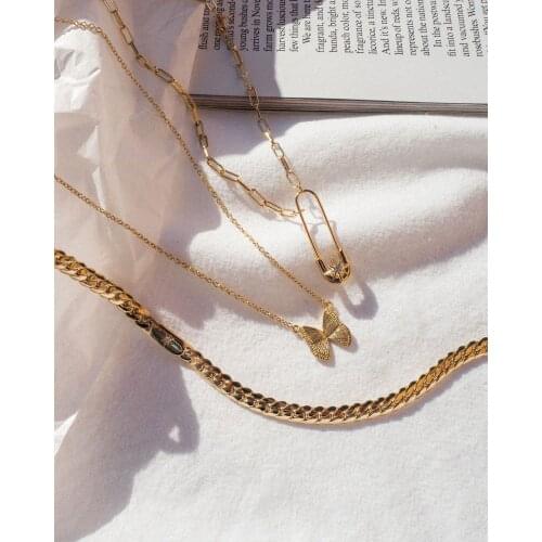 Starburst Star Signet Tag Cuban Chain Women Choker Gold Color Hip Hop Curb Chain Necklace