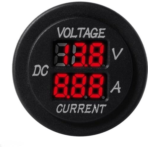 12V Red LED Amp Dual Digital Volt Meter Gauge Voltmeter Ammeter for Car
