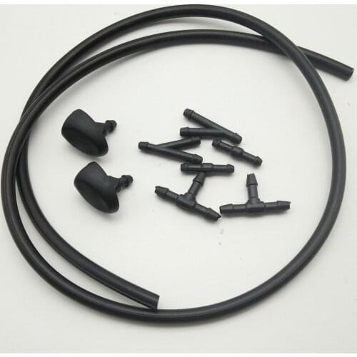 2 x Front Windscreen Water Wiper Nozzles Mist Washer Spray Jets for Peugeot 307 Washing Tool