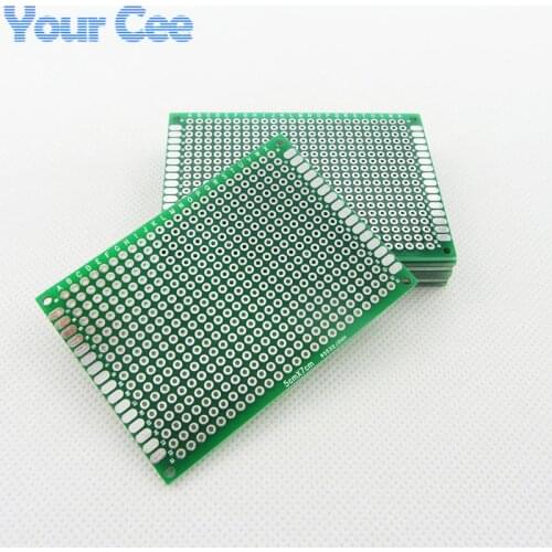 5pcs 5X7cm 5*7cm Double Side Prototype pcb Breadboard Universal Printed Circuit Board for Arduino 1.6mm 2.54mm Glass Fiber