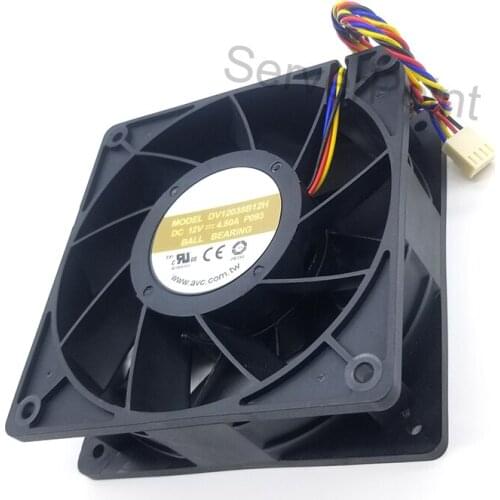 Brand new for AVC 12038 12cm 12V 4.5A four-wire supercharged fan DV12038B12H air blower