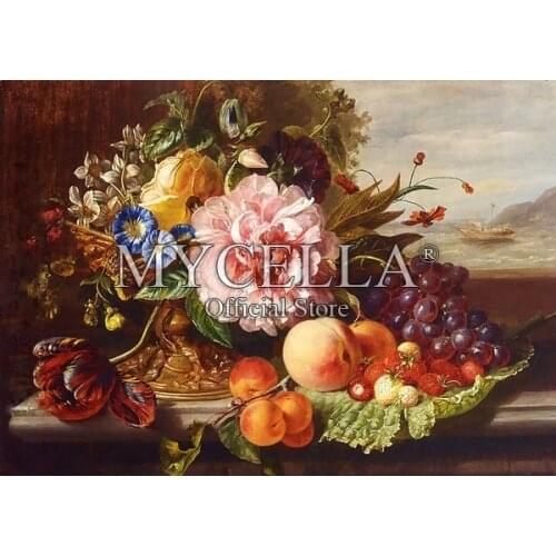 Landscape 5D DIY Diamond Painting Cross Stitch Flowers Needlework Full Round Rhinestone Mosaic Diamond Embroidery Home Decor