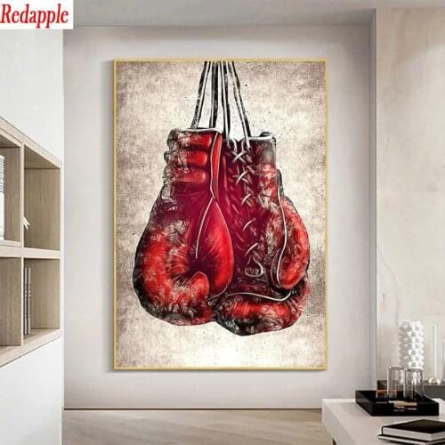 Diamond Painting Modern graffiti art, boxer gloves Cross Stitch Diamond Mosaic Picture Of Embroidery crystal Beaded Handicraft