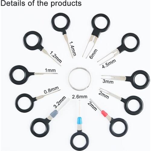 Auto Car Plug Circuit Board Wire Harness Terminal Extraction Pick Connector Crimp Pin Back Needle Remove Tool Set