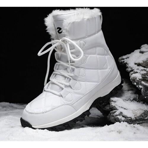 Winter boots women plush warm waterproof snow boots women shoes flat Casual fur Winter Shoes Ankle Boots for Women shoes