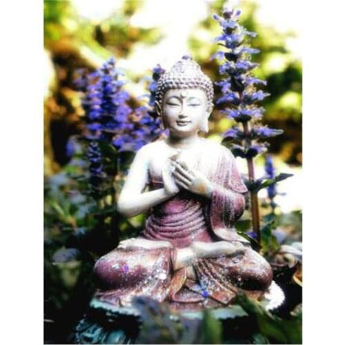 Buddha DIY Embroidery Cross Stitch 11CT Kits Needlework Craft Set Printed Canvas Cotton Thread Home Decoration Design