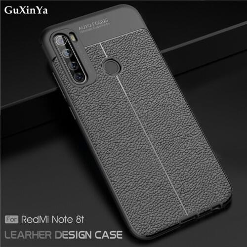Cover Redmi Note 8T Phone Case Luxury Leather ShockProof TPU Protective Case For Xiaomi Redmi Note 8T Capa Redmi Note 8T 6.3"