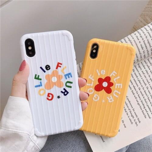 For iPhone X Cartoon Case,golf fleur Flower Full Protection Silicone Phone Case For iPhone XS Max XR 7 8Plus 11 11Pro Case Cover