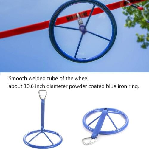 Children Playground Flying Gym Rings Swing Flying Pull Up Ring Ninja Wheel Sports Outdoor Indoor Swing Games for Kids Gifts 3